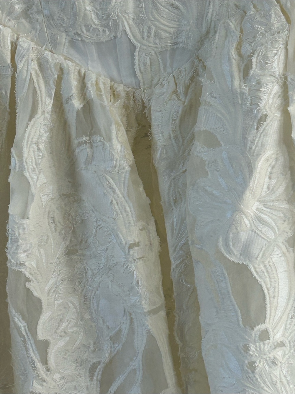 NWT Lulus Corsen Ivory Floral Jacquard Corset A-Line Maxi Dress - Picture 12 of 15